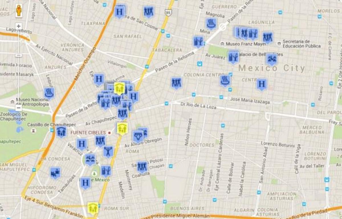 геј мапата Мексико Сити