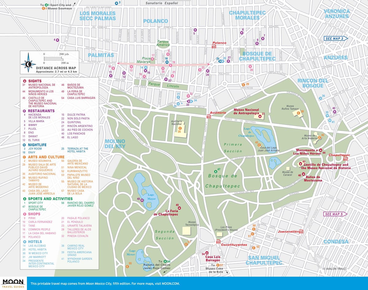 карта на polanco Мексико Сити