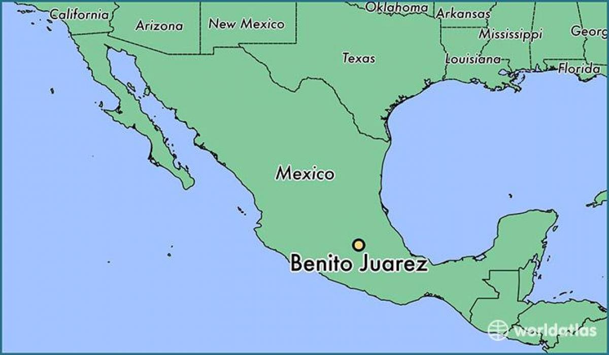 benito juarez Мексико мапа