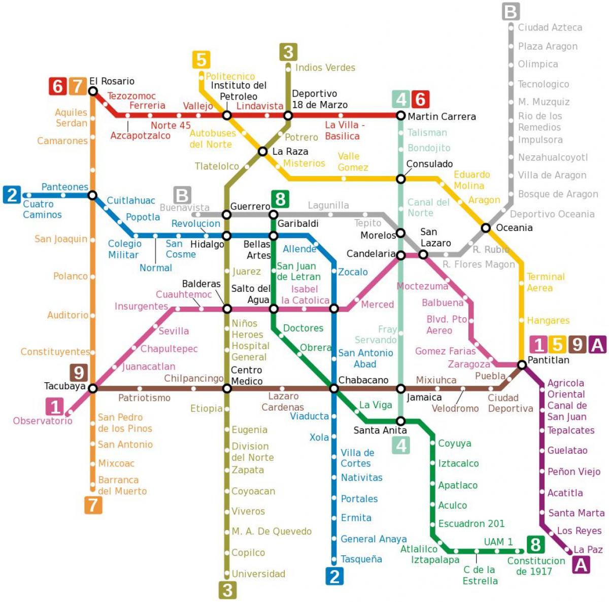 Мексико df метро мапа
