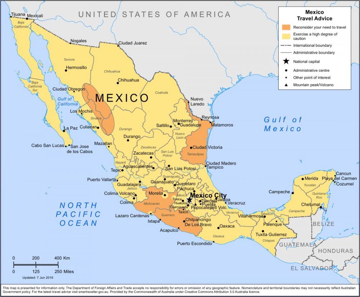 карта на Мексико Градот и околните области