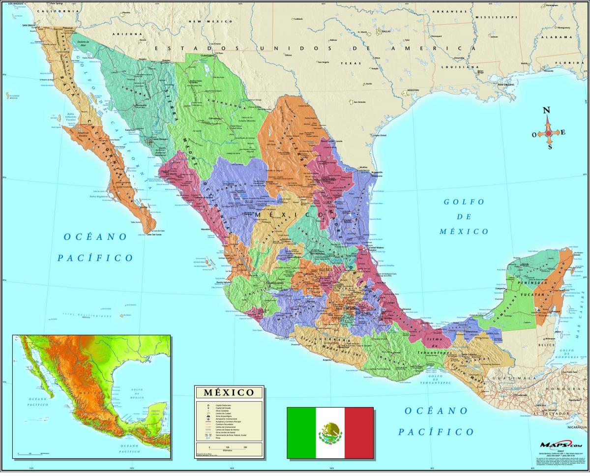 карта на Мексико Сити поштенски код