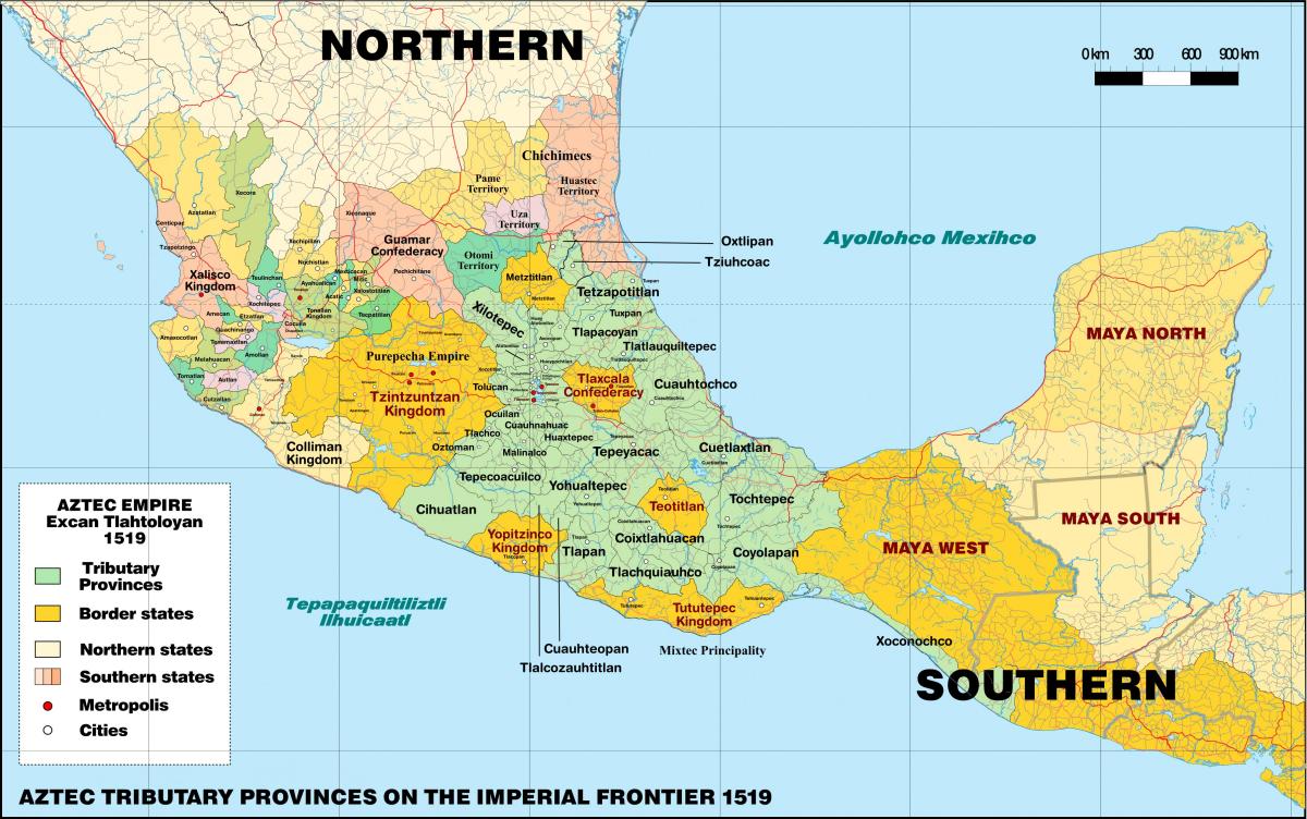 tenochtitlan Мексико мапа