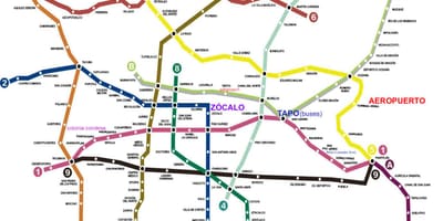 Мексико Сити воз мапа