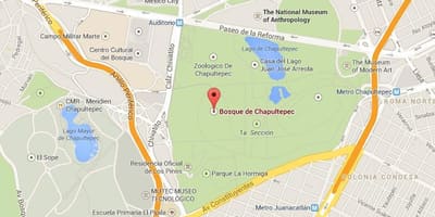 Chapultepec парк мапа