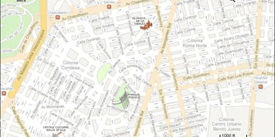 Карта на condesa Мексико Сити
