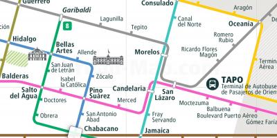 Карта на tepito Мексико Сити 