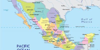 Карта на Мексико Сити државата