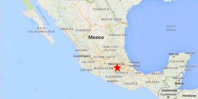 Главниот град на Мексико мапа