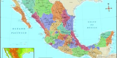 Карта на Мексико Сити поштенски код
