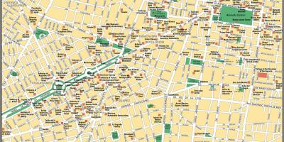 Карта на Мексико Сити точки на интерес