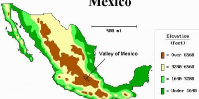 Карта на долината на Мексико